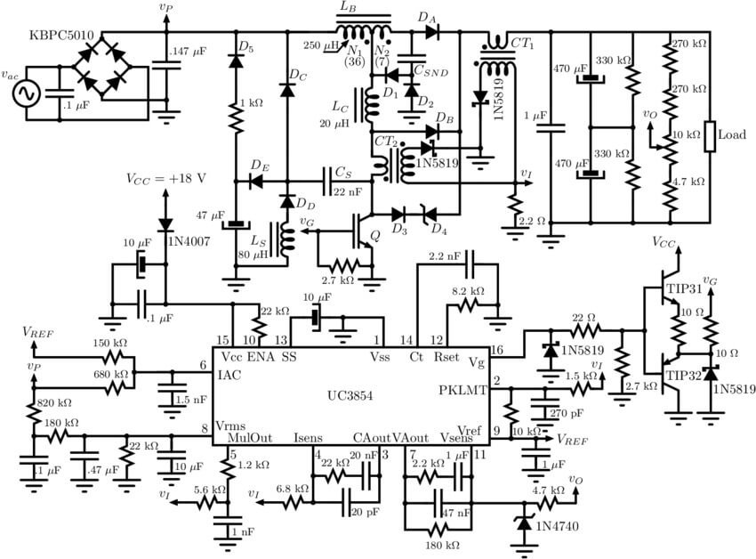 power factor correction schematic